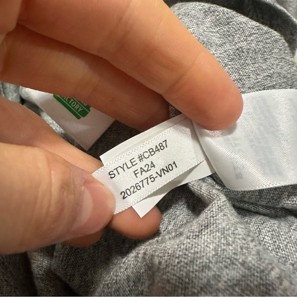 NWOT j crew Vintage-wash cotton henley - Picture 2 of 3